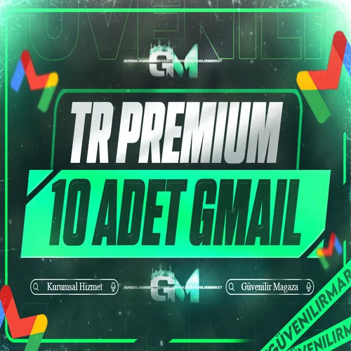 Gmail 10 Adet TR Premium